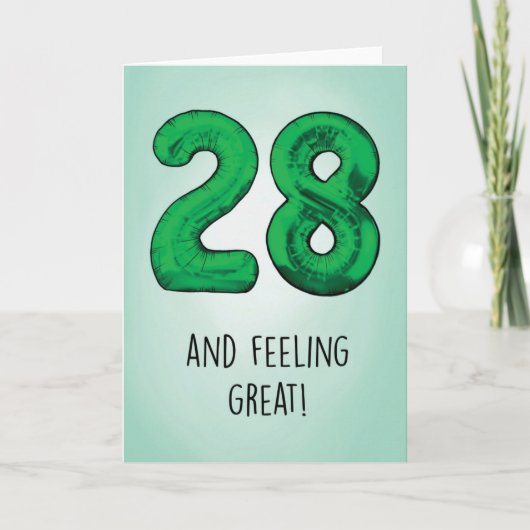 Carte d'anniversaire 28e (Devant)