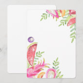 Carte d'anniversaire 2 ans pour filles TWO-TTI FRU (Devant / Derrière)