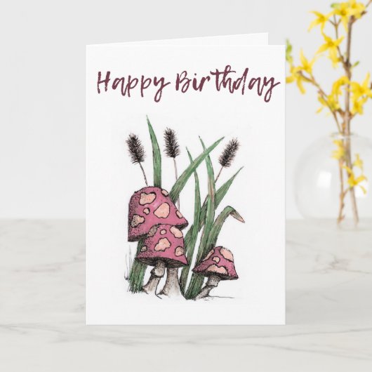 Carte d'anniversaire 3 (Fleur jaune)