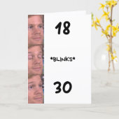 Carte d'anniversaire 30 ans drôle Mème (Fleur jaune)