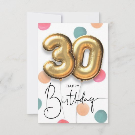 carte d'anniversaire 30 ans petit ami (Devant)