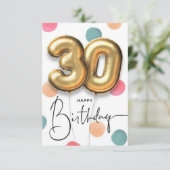 carte d'anniversaire 30 ans petit ami (Debout devant)