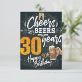 carte d'anniversaire 30 ans petit ami (Debout devant)