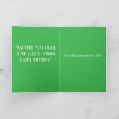Carte d'anniversaire 30 ans pour la Saint-Patrick (Intérieur)