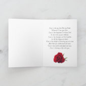 Carte d'anniversaire 30 ans pour mari avec une ros (Intérieur)