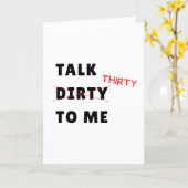Carte d'anniversaire 30 ans Talk Thirty (Fleur jaune)