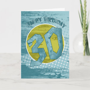 Carte d'anniversaire 30e - Carte d'anniversaire mo