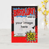 Carte d'anniversaire 30e - Superhero (Fleur jaune)