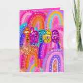 Carte d'anniversaire 3 ans pour filles (Devant)