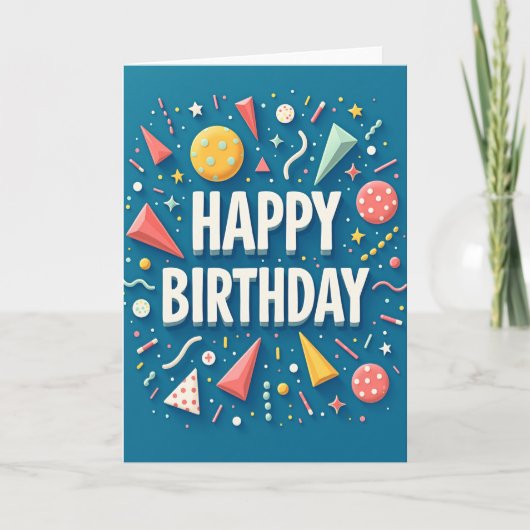 Carte d'anniversaire 3D (Devant)