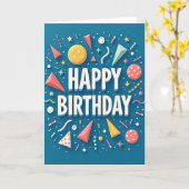 Carte d'anniversaire 3D (Fleur jaune)