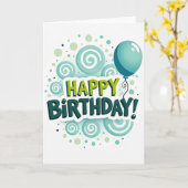 Carte d'anniversaire 3D Joyeuse (Fleur jaune)