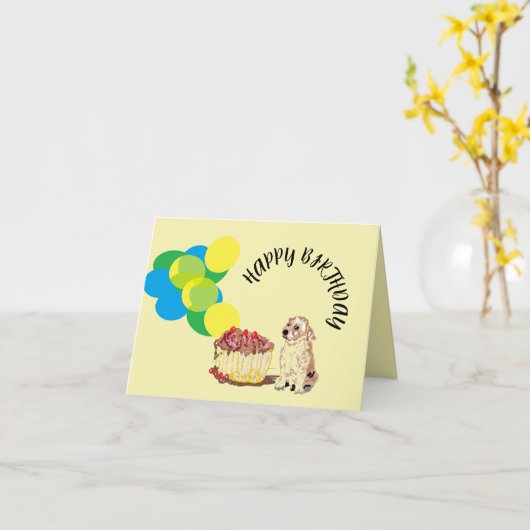 Carte d'anniversaire : 3E ANNIVERSAIRE (Fleur jaune)