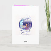 Carte d'anniversaire 3ème avec Ballerina mignonne (Dos)