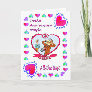 Carte d'anniversaire - 3ème cuir