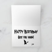 Carte d'anniversaire 40e. (Intérieur)