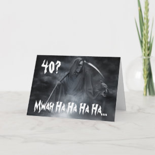 Carte d'anniversaire 40e.
