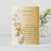 Carte d'anniversaire 50 ans en or (Debout devant)