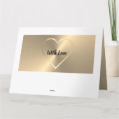 Carte d'anniversaire 50 ans personnalisée en or po (Dos)