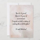 Carte d'anniversaire 50 ans You Rock (Dos)