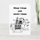 CARTE D'ANNIVERSAIRE *50ans* MARÉES HAUTES ET BON (Devant)