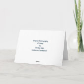 Carte d'anniversaire 50e avec chat Napping (Dos)