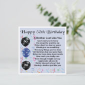 Carte d'anniversaire 50e - Frère (Debout devant)