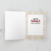 Carte d'anniversaire 50e pour homme - Drôle (Intérieur)