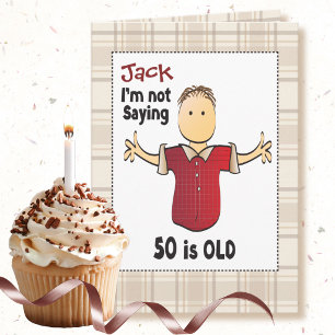 Carte d'anniversaire 50e pour homme - Drôle