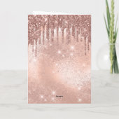 Carte d'anniversaire 50e Rose Gold (Dos)