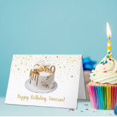 Carte d'anniversaire 50e sur mesure