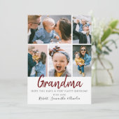 Carte d'anniversaire 5 photo élégante (Debout devant)