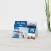 Carte d'anniversaire 5 photos à thème d'aventure p (Devant)