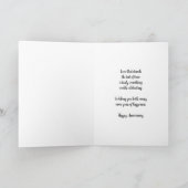 Carte d'anniversaire 5e Mariage des fleurs d'aquar (Intérieur)