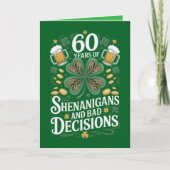 Carte d'anniversaire 60 ans de la Saint-Patrick (Devant)
