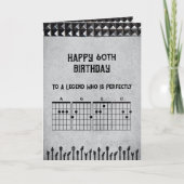 Carte d'anniversaire 60 ans pour guitariste légend (Devant)