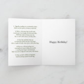 Carte d'anniversaire 60 ans : Programme de fitness (Intérieur)