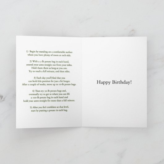 Carte d'anniversaire 60 ans : Programme de remise (Intérieur)