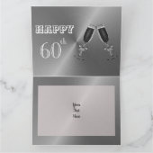 Carte d'anniversaire 60 ans sur le thème de golf p (Intérieur)