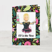 Carte d'anniversaire 60e pour elle - Fabuleux et d (Devant)
