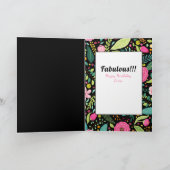 Carte d'anniversaire 60e pour elle - Fabuleux et d (Intérieur)