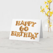 Carte d'anniversaire 60e pour un amoureux des cook (Fleur jaune)