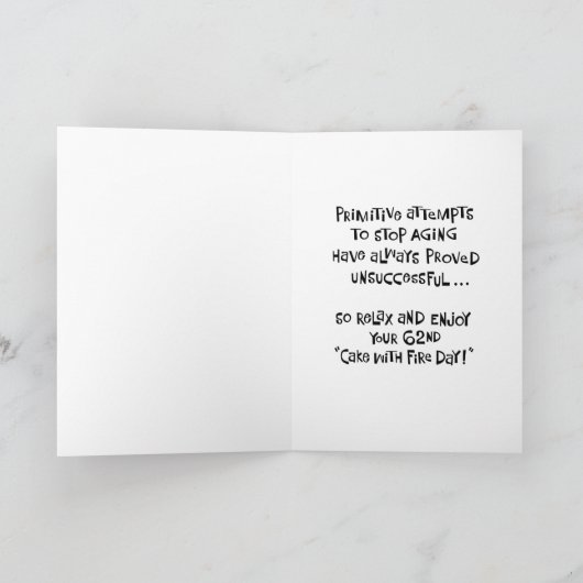 Carte d'anniversaire 62e (Intérieur)
