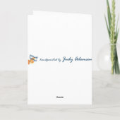 Carte d'anniversaire 65e - M. Rabbit (Dos)