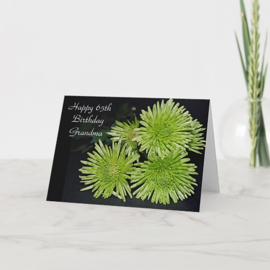 Carte d'anniversaire 65e pour grand-mère (Devant)