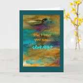 Carte d'anniversaire 70e (Fleur jaune)