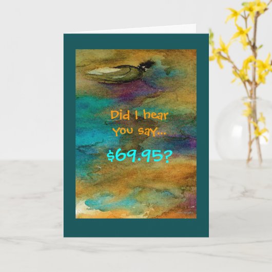 Carte d'anniversaire 70e (Fleur jaune)