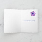 Carte d'anniversaire 70e pour grand-mère - Fleurs (Intérieur)