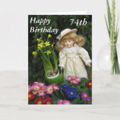 Carte d'anniversaire 74 ans (Devant)