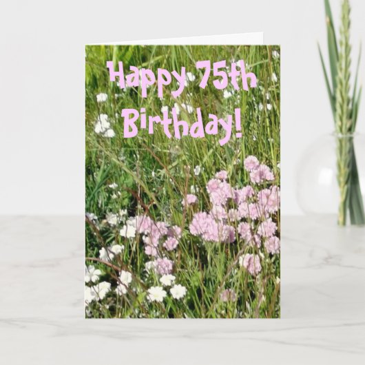 Carte d'anniversaire 75e (Devant)